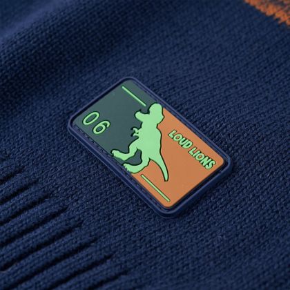 Детски плетен пуловер, многоцветен, 104