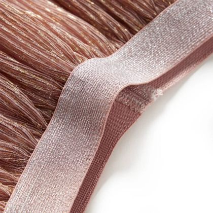 Детска пола с блясък, бледорозово, 104