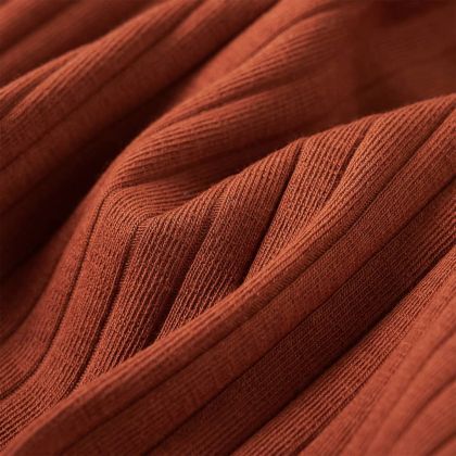 Детска тениска с дълъг ръкав, коняк, 104