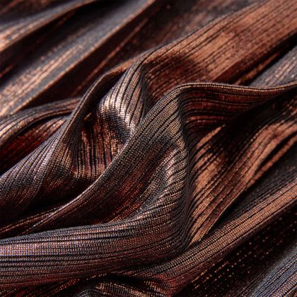 Детска пола с блясък, коняк, 128