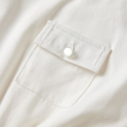 Детска рокля с къс ръкав, екрю, 128