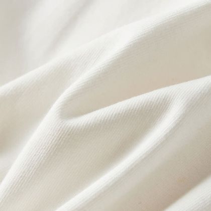 Детска рокля с къс ръкав, екрю, 128