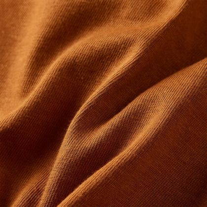 Детска тениска с дълъг ръкав, коняк, 104