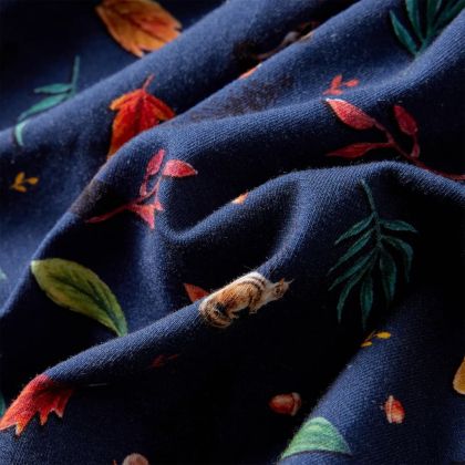 Детска рокля с дълъг ръкав, тъмносиня, 128