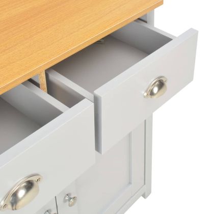 Бюфет, сив, 79x35x81 см