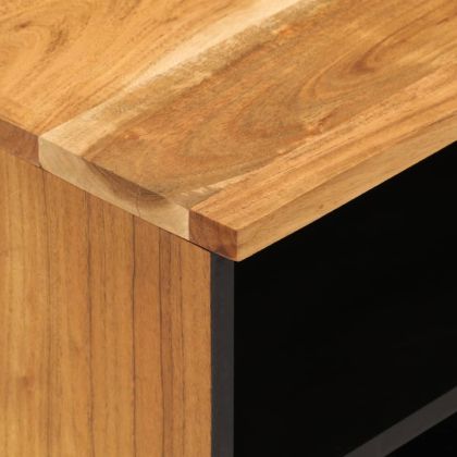 ТВ шкаф, 100x33x46 см, акациево дърво масив