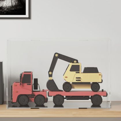 Кутия за показване, прозрачна, 56x36x37 см, акрил