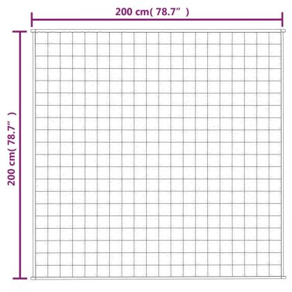 Утежнено одеяло светлокремаво 200x200 см 9 кг плат