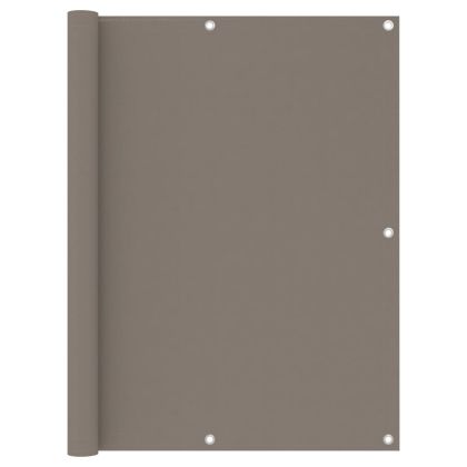 Балконски параван, таупе, 120x400 см, плат оксфорд