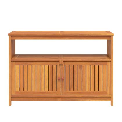 Градинска конзолна маса, 110x35x75 см, акация масив