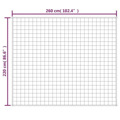 Утежнено одеяло светлокремаво 220x260 см 15 кг плат