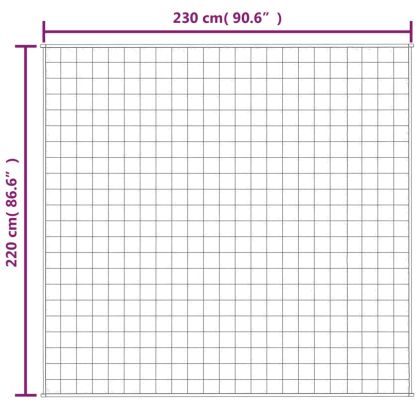 Утежнено одеяло светлокремаво 220x230 см 15 кг плат