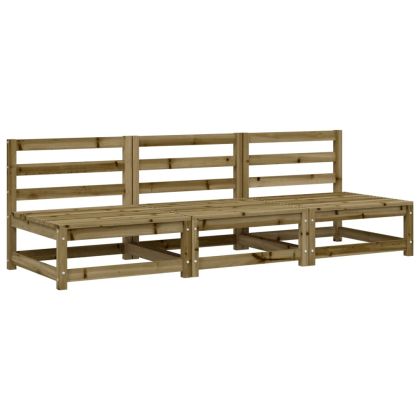 Градински кресла без подлакътници, 3 бр, 70x70x67 см