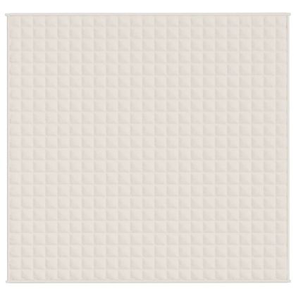 Утежнено одеяло светлокремаво 220x240 см 15 кг плат