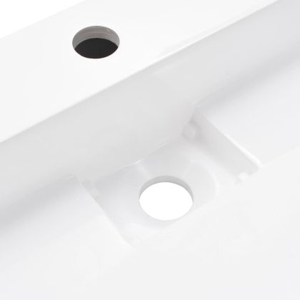 Мивка, 100x46x11 см, минерална/мраморна отливка, бяла