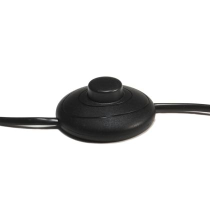 Наземна лампа на статив меденокафяво и черно тик масив 141 см