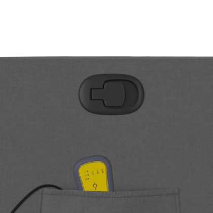 Масажен наклоняем стол, тъмносив, текстил