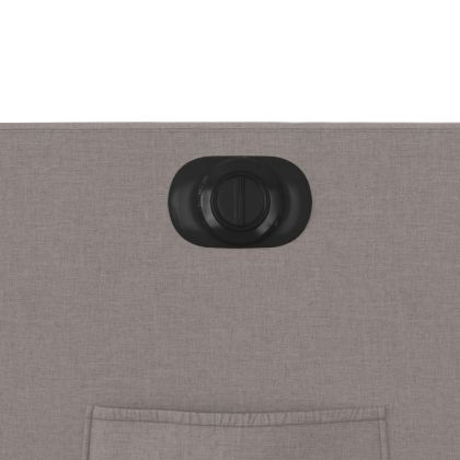 Електрически изправящ реклайнер стол, таупе, текстил