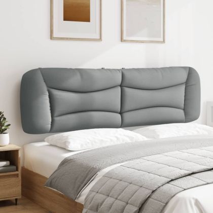 Мека табла за легло Hvar, светлосива, 180 см, плат