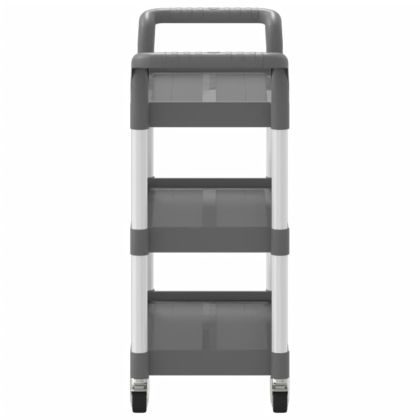 Количка на 3 нива, сива, 77x34x72 см, алуминий
