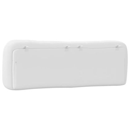 Мека табла за легло Hvar, бяла, 160 см, изкуствена кожа