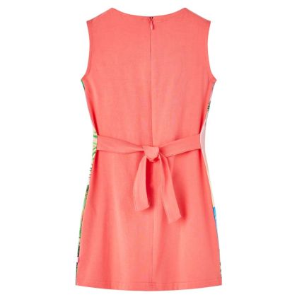 Детска рокля, коралова, 140