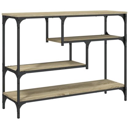 Конзолна маса, дъб сонома, 100x30x75 см, инженерно дърво