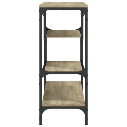 Конзолна маса, дъб сонома, 100x30x75 см, инженерно дърво