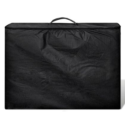 Черна сгъваема масажна кушетка с 3 зони