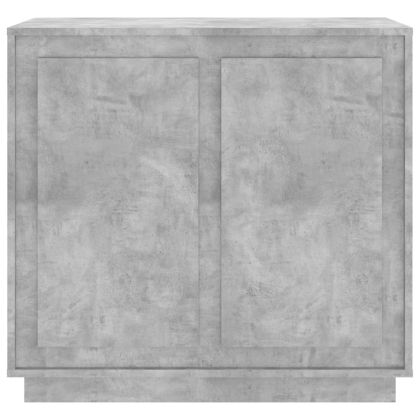 Сайдборд, бетонно сив, 80x34x75 см, инженерно дърво