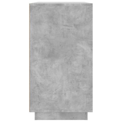 Сайдборд, бетонно сив, 80x34x75 см, инженерно дърво