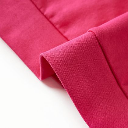 Детски суитшърт, яркоорозов, 140