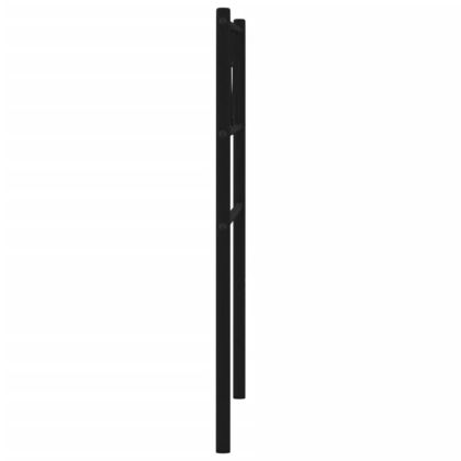 Метална резервна табла за легло, черна, 107 см