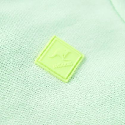 Детски суитшърт с качулка и цип, яркозелен, 104