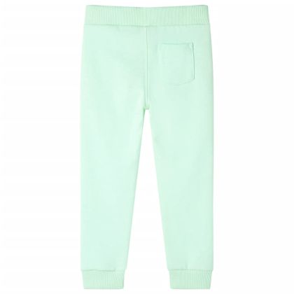 Детски спортен панталон, яркозелен, 140