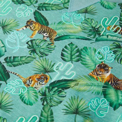 Детски суитшърт, светлозелен меланж, 92