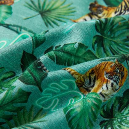 Детски суитшърт, светлозелен меланж, 92