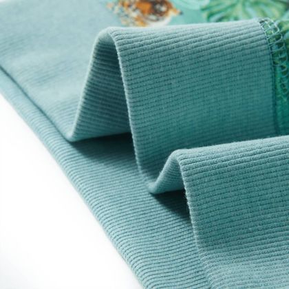 Детски суитшърт, светлозелен меланж, 140