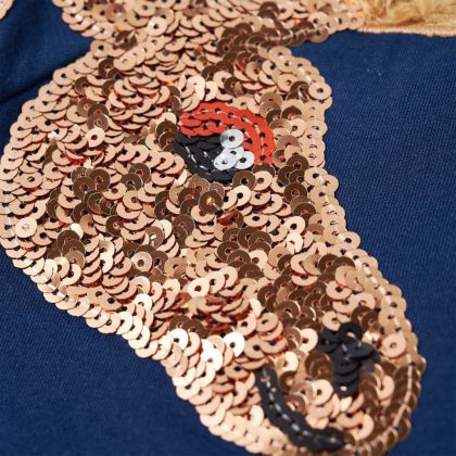 Детски суитшърт, тъмносин, 104