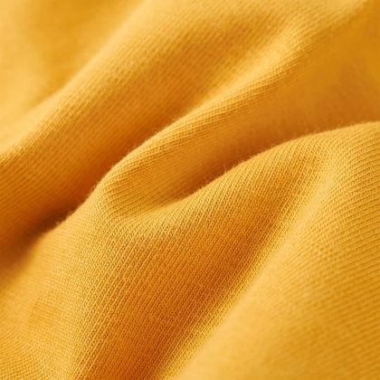 Детска тениска с дълъг ръкав, тъмна охра, 104