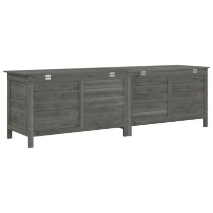 Градинска ракла антрацит 198,5x50x56,5 см чам масив