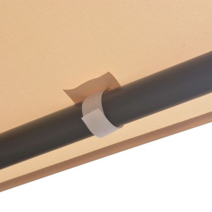 Шатра / беседка, с покрив, 3x3 м, стомана, бежова