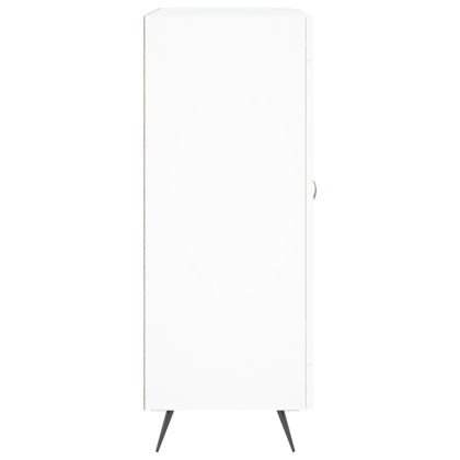 Сайдборд, бял, 69,5x34x90 см, инженерно дърво