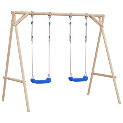 Детски люлки с въжета, 2 бр, сини, 38x16 см, PE