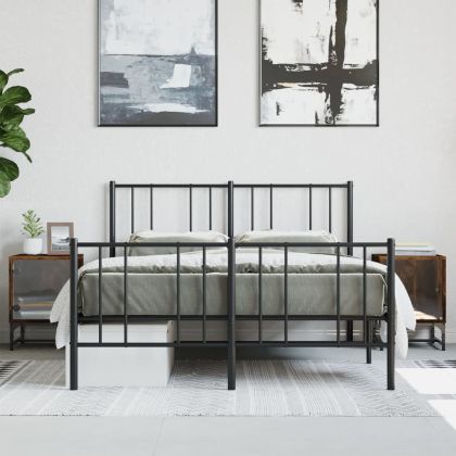 Нощни шкафчета със стъклени врати 2 бр опушен дъб 35x37x50 см