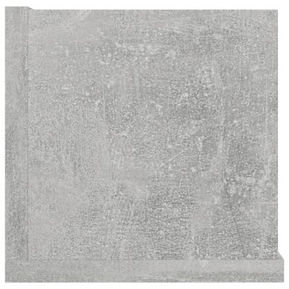 CD стенен рафт, бетонно сив, 100x18x18 см, инженерно дърво