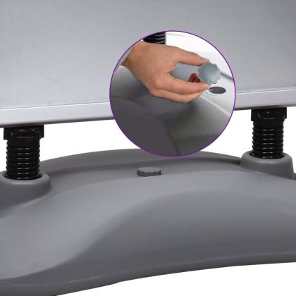 A1 постер на стойка с водна основа, сив, алуминиева сплав