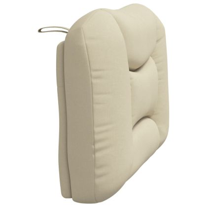 Мека табла за легло Hvar, кремава, 80 см, плат