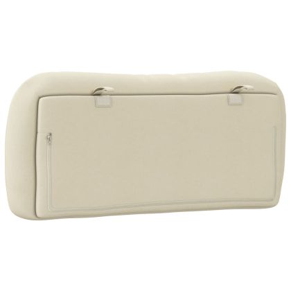 Мека табла за легло Hvar, кремава, 80 см, плат