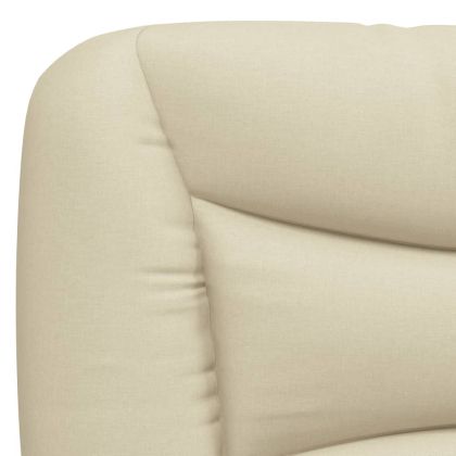 Мека табла за легло Hvar, кремава, 120 см, плат